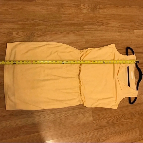 Athleta Peach Orange Coral Linen Blend Sleeveless Vita Dress Women’s Size Small - Picture 12 of 12